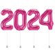 New Year 2024 Megaloon Pink Foil Balloon