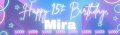 Purple KPOP Birthday Customized Banner Singapore