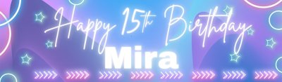 Purple KPOP Birthday Customized Banner Singapore