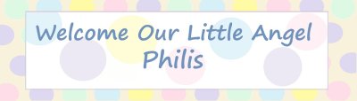 Welcome Baby Polka Dots Customized Banner Singapore