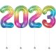New Year 2023 Megaloon Rainbow Foil Balloon New Year 2023 Megaloon Rainbow Foil Balloon