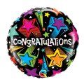 Congratulations Shooting Star Foil Balloon