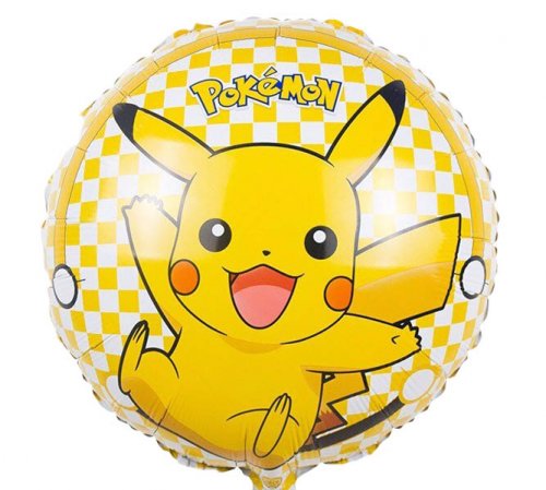 Pokemon Pikachu Yellow Mylar Balloon