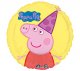 Peppa Pig Party Hat Mylar Balloon