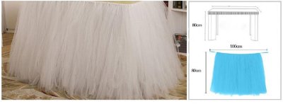 BEIGE Colour TUTU Table Skirt (1 METRE) Singapore