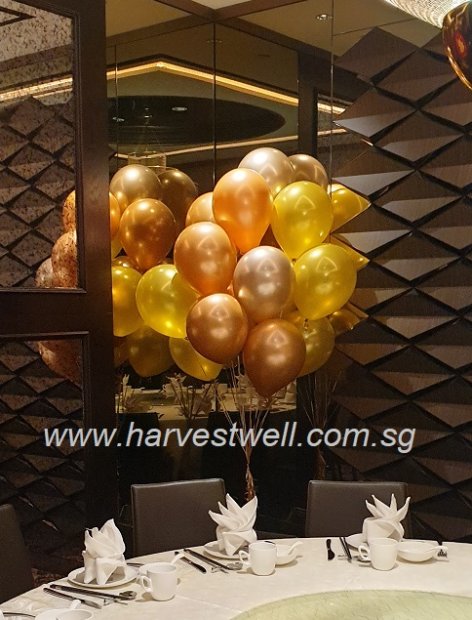 Wild Glow Gold Theme Helium Balloon Bundle Singapore