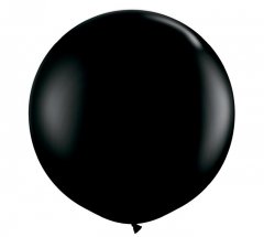 Onyx Black Jumbo Round Shape Helium Latex Balloon