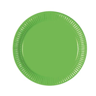 Solid Green 9inches Lunch Paper Plate 10pcs Singapore