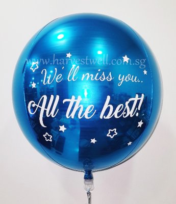 Customize We Will Miss You ORBZ Balloon Singapore