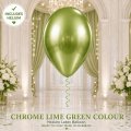 Chrome Lime Green Helium Latex Balloon Singapore