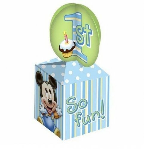 Mickey Mouse 1st Birthday Favor Box