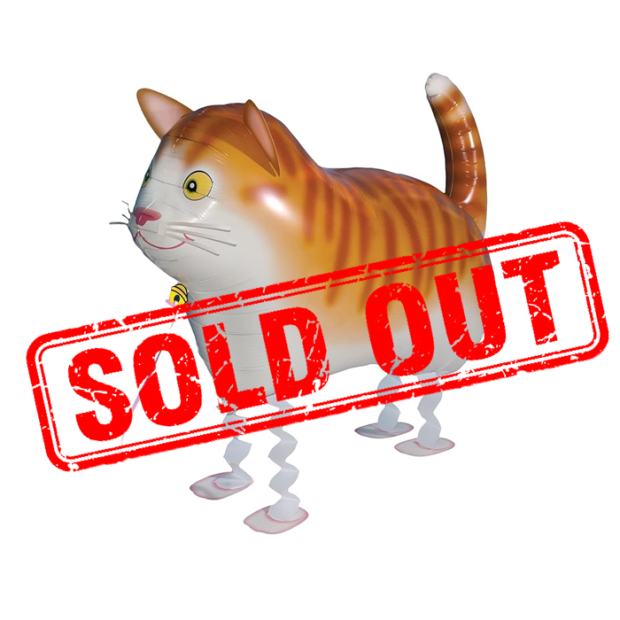 Golden Cat Walking Pet Animal Balloon Singapore