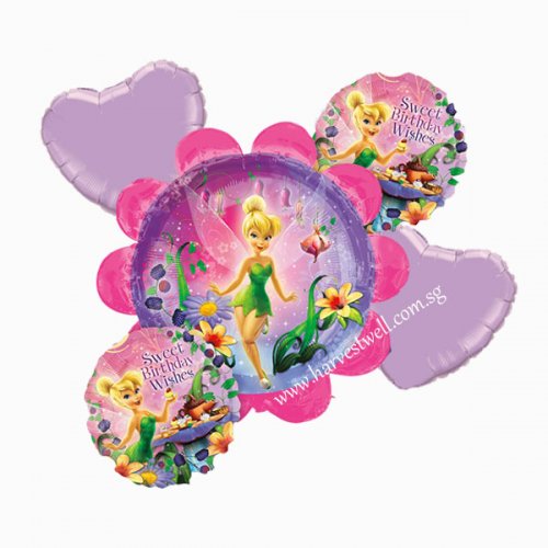 Tinkerbell Birthday Balloon Bouquet