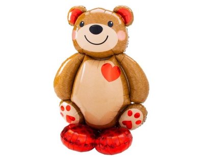 Big Cuddly Bear Airloonz Decoration Balloon Set Singapore