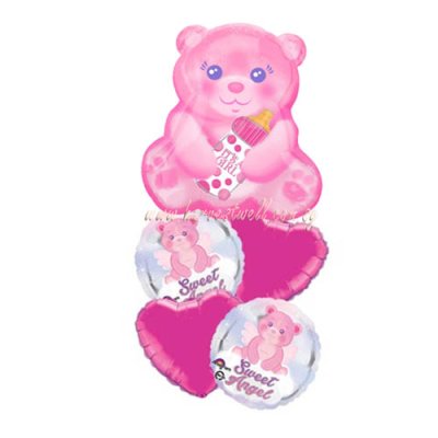It's a Girl Bear Junior Shape Balloon Package Singapore