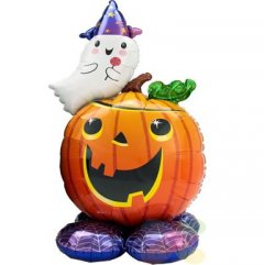 Pumpkin & Ghost Airloonz Decoration Balloon Set
