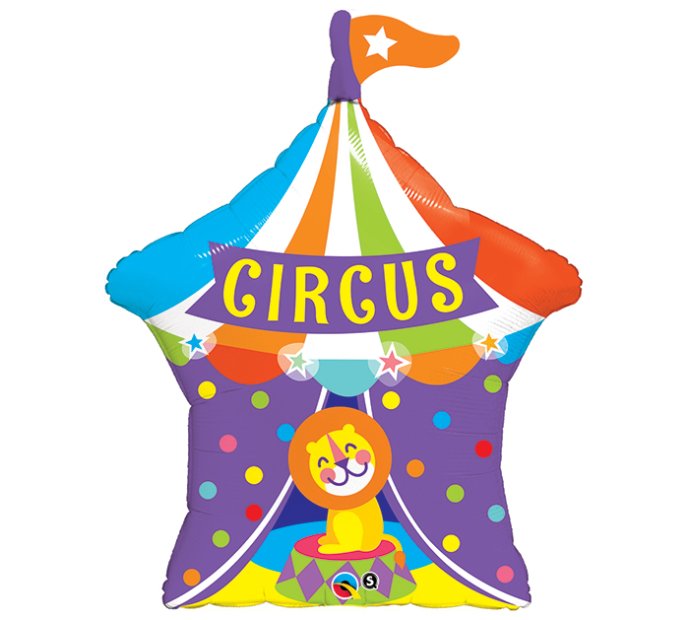 Circus Tent Lion Super Shape Mylar Balloon Singapore