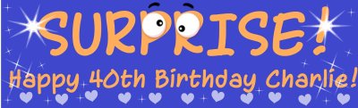 SUPRISE! Happy Birthday Customized Banner Singapore