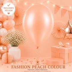 Peach Colour Helium Latex Balloon
