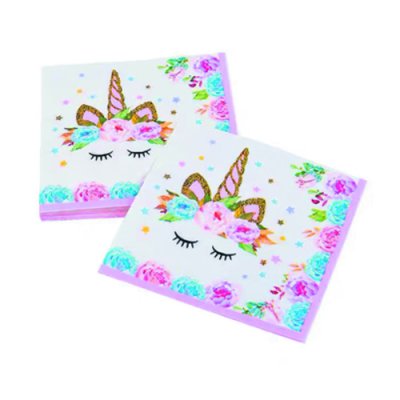 Unicorn Birthday Beverage Napkins Singapore