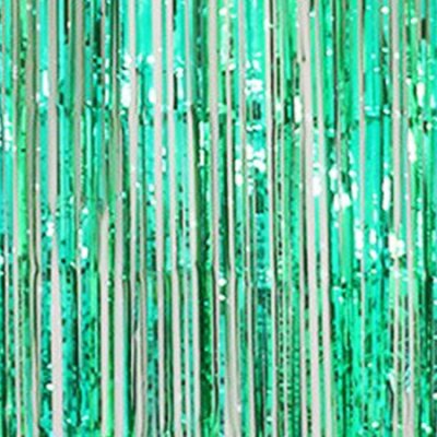 Customised Green Metallic Foil Tinsel Singapore