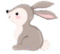 Woodland Animal Bunny Super Shape Mylar Balloon