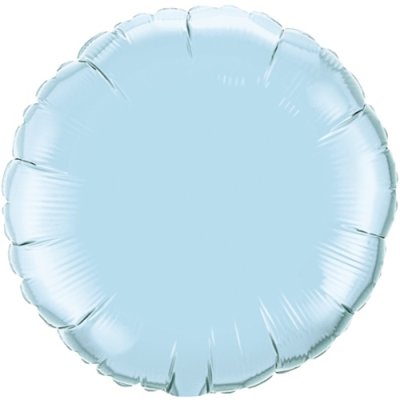 Light Blue Round Shape Mylar Balloon Singapore