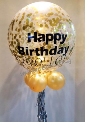 Personalized Jumbo Birthday Helium Latex Balloon Singapore