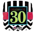 Celebrate 30 square shape Mylar Balloon Singapore