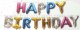 Happy Birthday Colorful Shining Mini Letter Balloon Set