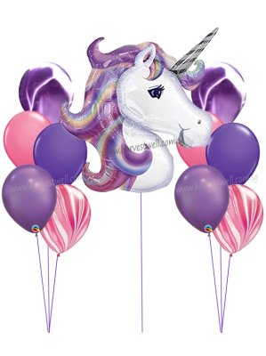 Pastel Unicorn Balloon Bundle Set Singapore