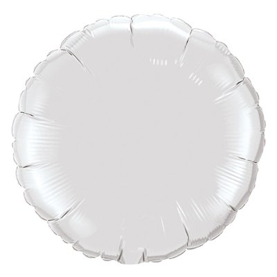 White Round Shape Mylar Balloon Singapore