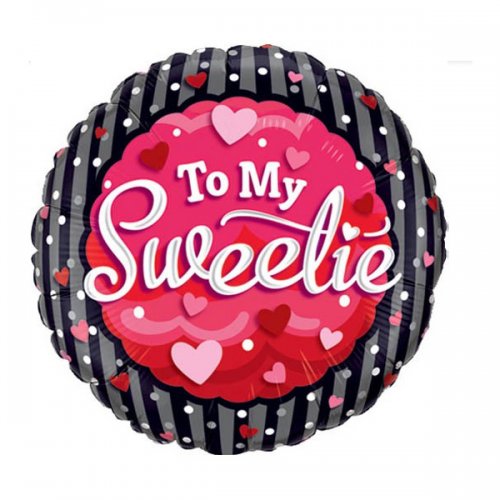 To My Sweetie Mylar Balloon