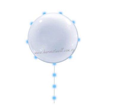 Cool Blue LED Bubble Balloon Singapore