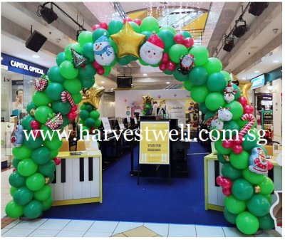 Santa Claus Christmas Theme Balloon Arch Singapore