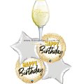 Cheers Champagne Birthday Balloon Package