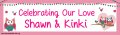 Wedding Lovely Owl Customized Banner Singapore