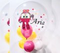 Personalised Robot Trains Selly Birthday Theme Bubble Balloon