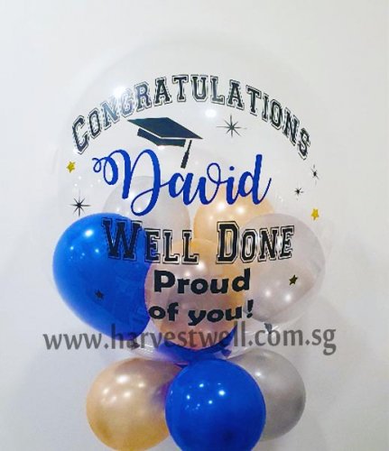 Customised Graduation Well Done Bubble Balloon