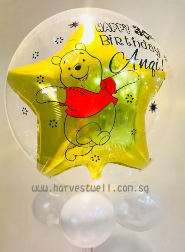 Winnie The Pooh Balloon Insider Customised Bubble Balloon