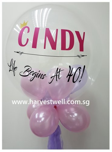 Customised Milestone Bubble Balloon
