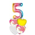 Magical Unicorn Birthday Age Balloon Package