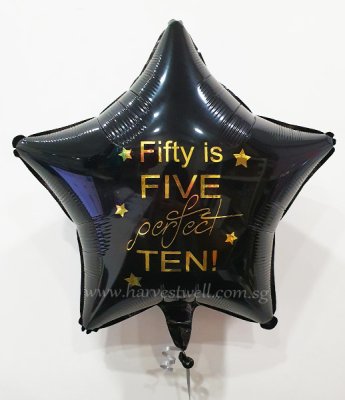 Black Star Customized Balloon Singapore