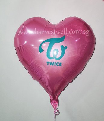 K Pop Customised Print on Foil Balloon Singapore
