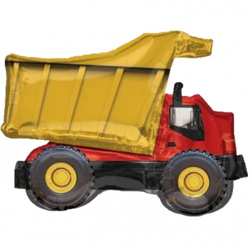 Dump Truck Super Shape Mylar Balloon