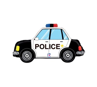 Police Car Super Shape Mylar Balloon Singapore