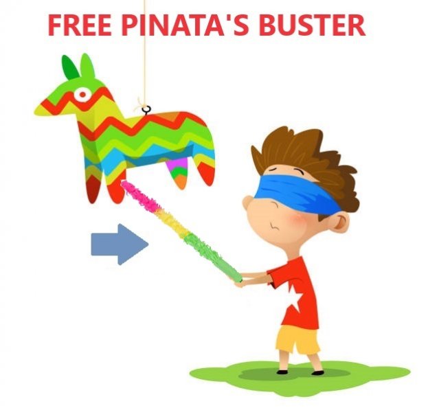 Butterfly 2D Shape Purple Pinata