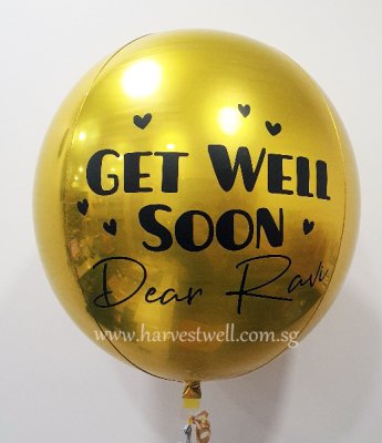 Customize Get Well Soon ORBZ Balloon Singapore