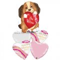 Be Mine Doggy Balloon Package