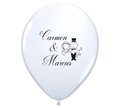 Print Wedding Day Latex Balloon Singapore